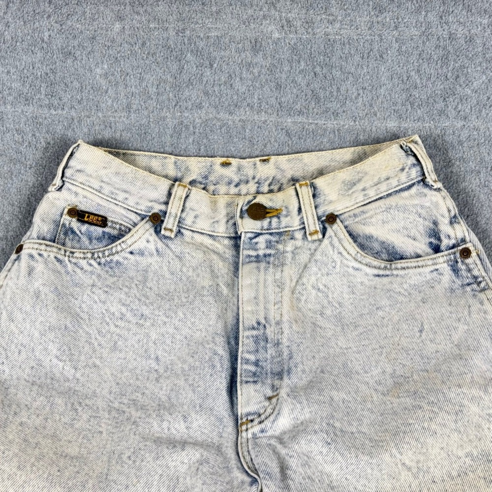 Vintage Lee Riders Jeans Womens 10 Measures 26x28 Straight Leg USA Union Made